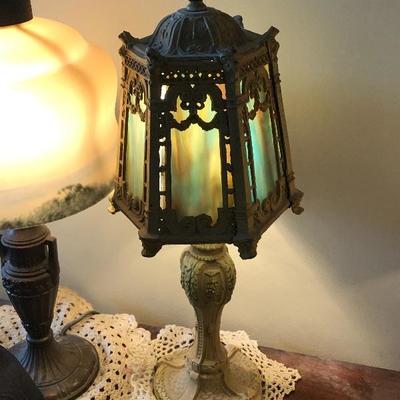 Vintage emerald lamp