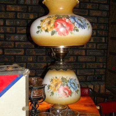 Flower oil lamp