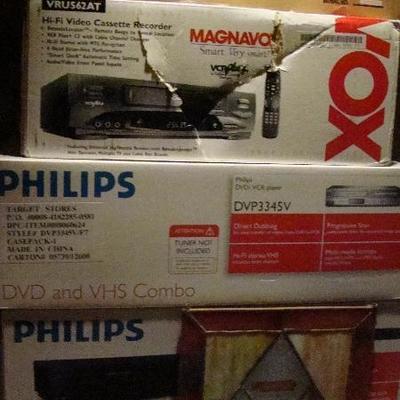 Magnavox Hi-Fi Video Cassette Recorder, Philips DVD/VHS, Philips DVD, Toshiba DVD/VHS