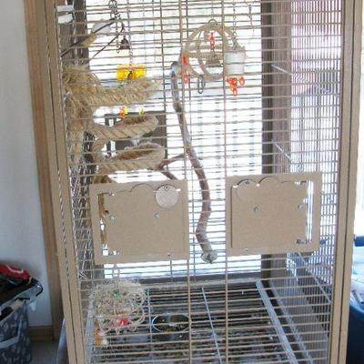 Large size parrot bird cage  BUY IT NOW $ 125.00