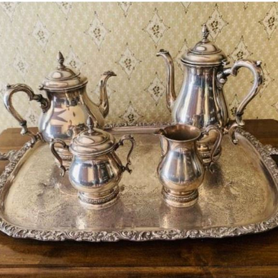 Sterling silver tea set, Prelude by International