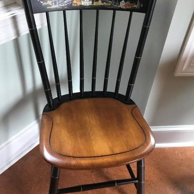 Hitchcock chair co Black/harvest Seaport Side Chairs (2)