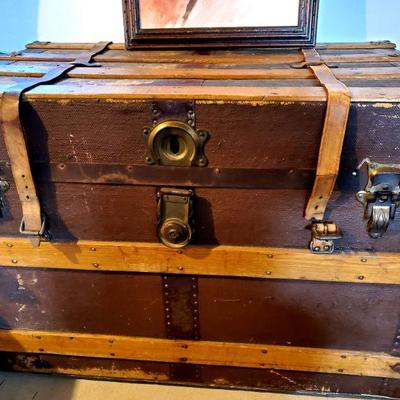 antique steamer trunk
