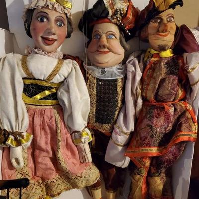 Antique Czech wooden marionettes