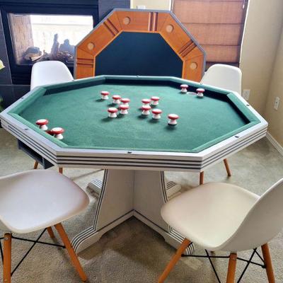 Bumper Pool and Poker table