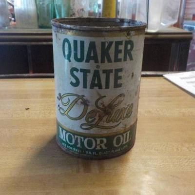 vintage quaker state motor oil can