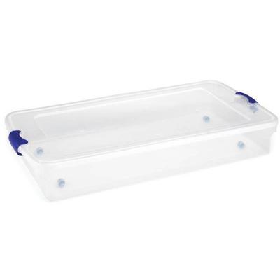 Homz 60-Qt Twin King Under Bed Clear Storage Boxes ...