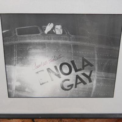 MILITARY MEMORABILIA
* Paul Tibbets with his B2 gunner on way to Japan Enola Gay signed original photographs.
* Pocket knives, military...