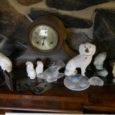 CARVINGS & FIGURINES
* Alabaster animal carvings
* Lladro large 2-monk figurine
* Hummel figurines
* Lucite Christmas Deer Figurines...