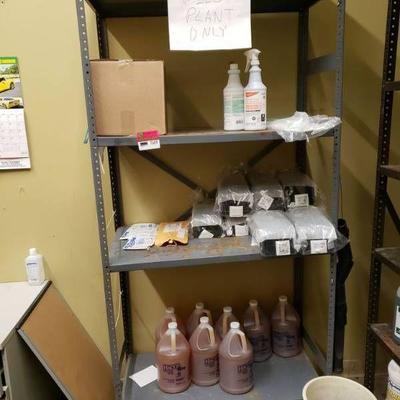 4 Tier Metal Shelf with Hand Sanitizer Disensers a ...