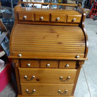 Accordion style desk and contents. Very good condi ...
