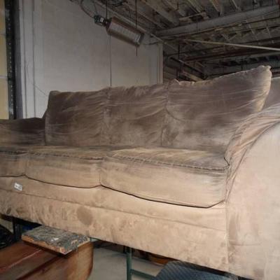 Nice 3 cushion couch. no damage, just needs cleane ...