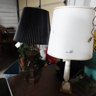 2 table lamps....