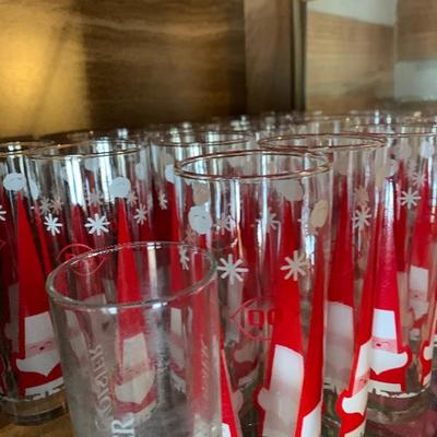 Vintage Dairy Queen santa glasses