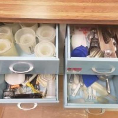 Contents of Drawers(Beakers, Scoops, Measuring Ute ...