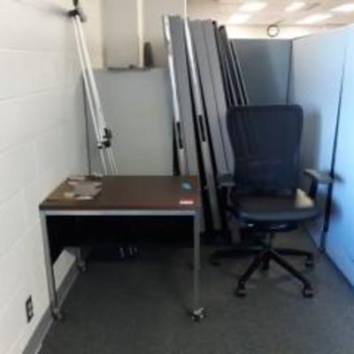 (2) Filing Cabinets, Rolling Chair And Table, No P ...