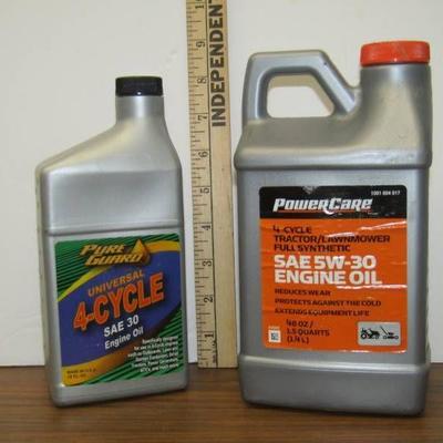 4 Cycle Oil & Lawn and Tractor Synthetic Oil- Bot ...
