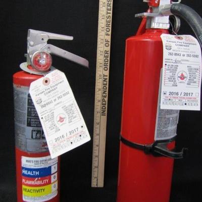 DOT Approved Fire Extinguishers- 2 Serviced 2017
