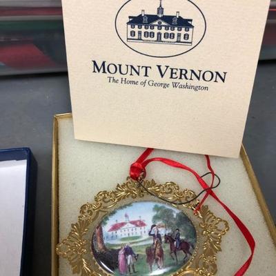 Mount Vernon Christmas ornaments