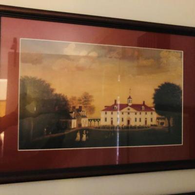 George Washington's Mount Vernon artwork, paintings, memorabilia, historical info., collectibles
