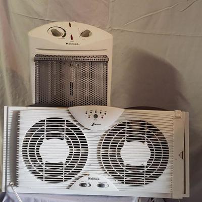 Holmes 1Touch window fan and space heater