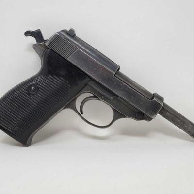 611: Walther P38 9mm Semi-Auto Pistol
Serial number: 9604 Barrel Length: 4.9
