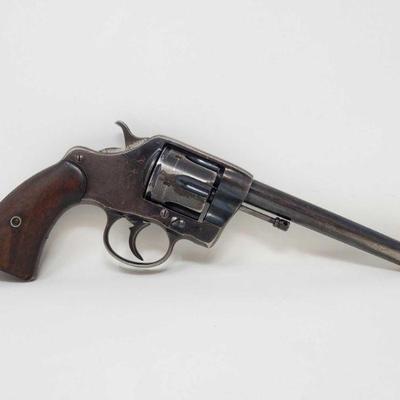 710: Colt US Army Model 1901 .38 Cal Revolver
Serial Number: 1804 Barrel Length: 6