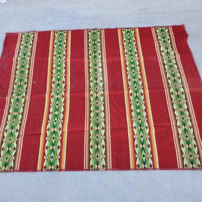 1037: Hand Woven Native American Blanket
Measures approx 72