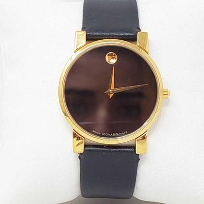 1113: Movado Swiss Made Wrist Watch
Measures approx 33mm
Marked 87 G4 875, 7186306