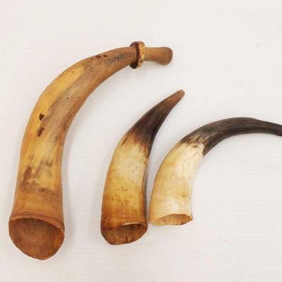 1056: Three Cow Horns
Measurments range from 8
