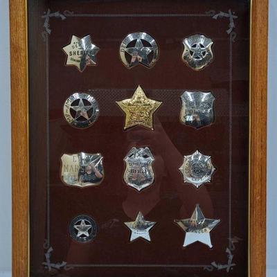 996: The Offical Badges of the Great Western Lawman in Display Case