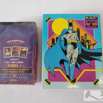 4596: Super Country Music Collector Cards and Batman Puzzle
Super Country Music Collector Cards and Batman Puzzle