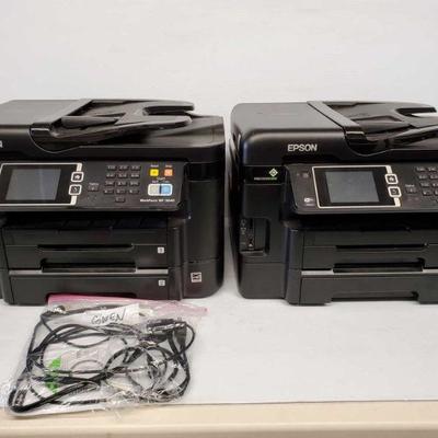 4500: Two EPSON WorkForce WF-3640 Printers
Two EPSON WorkForce WF-3640 Printers. One has powered and HDMI Cords
