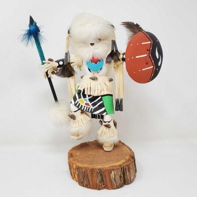 1076: Wooden Native American Kachina Doll
Measures approx 12.5