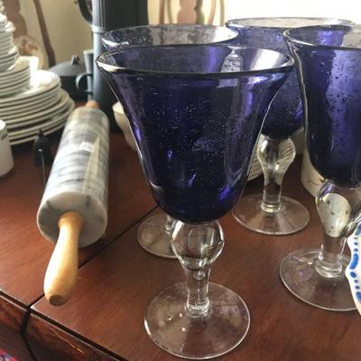 Purple Wine Goblets 