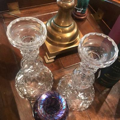 Pair of Crystal Vases 