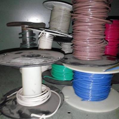 Contents of Shelf- Part Spools of Wire