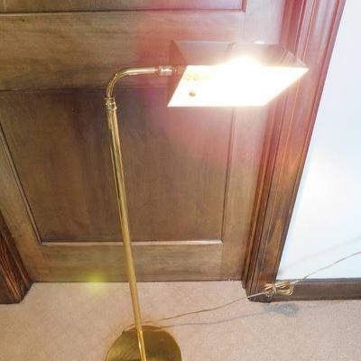Adjustable Height Brass Electric Lamp