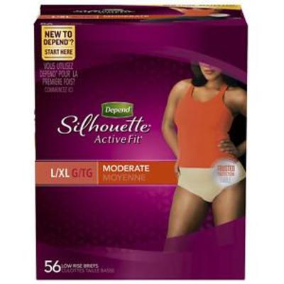 Depend Silhouette Active Fit Moderate Absorbency L ...