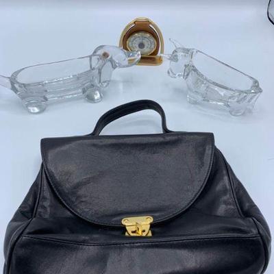 Crystal Dog and Bull, Purse, Thermometer