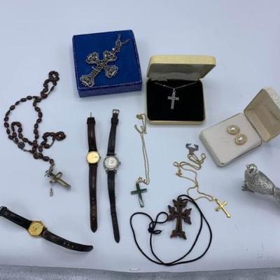 Jewelry, Crosses, Watches