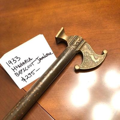 Walking stick from 1933 Hungarian Boy Scout Jamboree