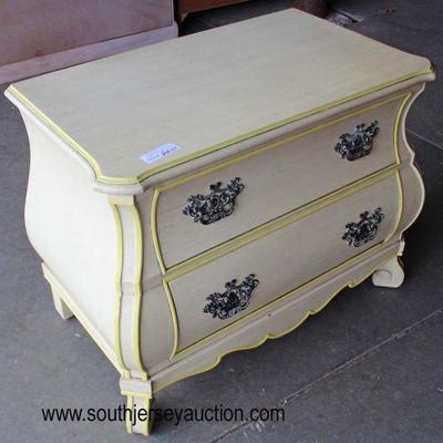  Paint Decorated 2 Drawer Bedside Stand 