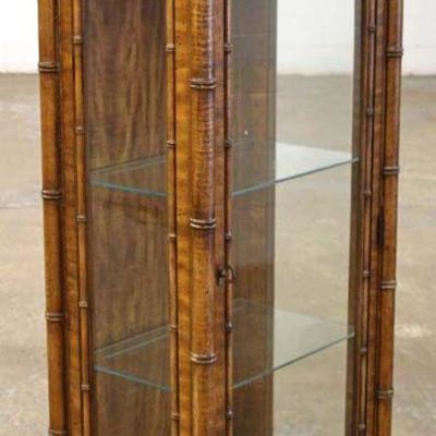  Asian Inspired “Weiman Furniture” One Door Display Cabinet 