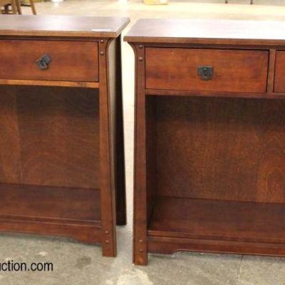  PAIR of Mahogany Open Front 2 Drawer Bookcases 