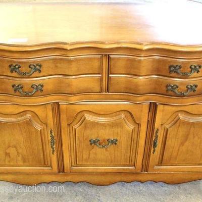  French Provincial 3 Door 4 Drawer Buffet 