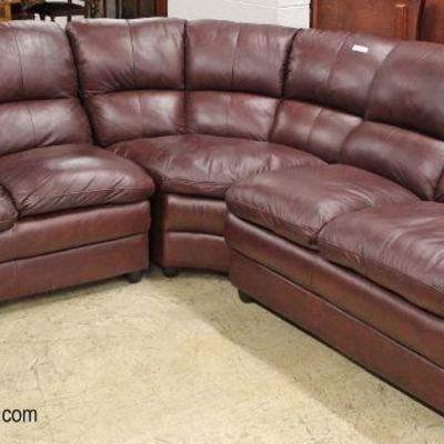  Like New 3 Section Leather Sofa 