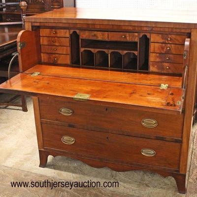  Antique Mahogany 4 Drawer Butler Desk 