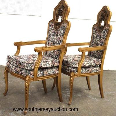  PAIR of Italian Decorator Arm Chairs 
