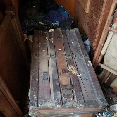 Lots of old trunks